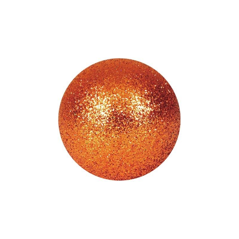 EUROPALMS Deco Ball 3,5cm, copper, glitter 48x